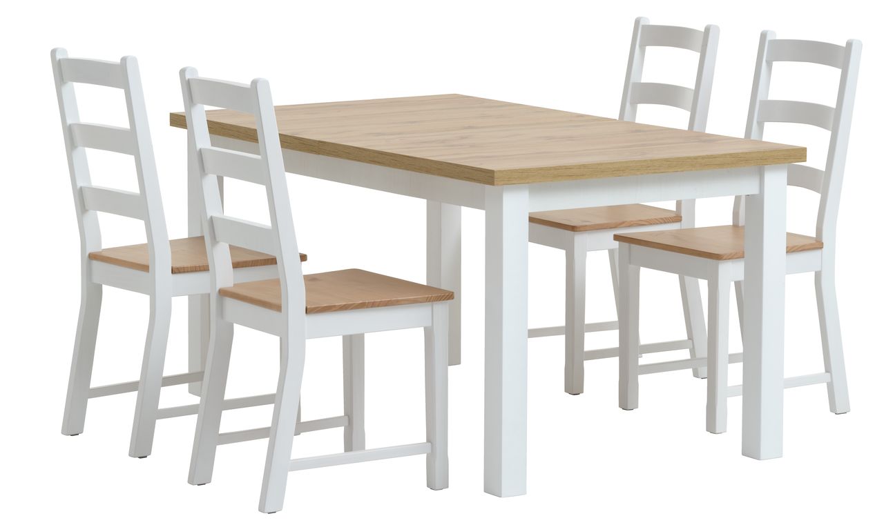 Markskel L Table White Oak Vislinge Chairs Jysk