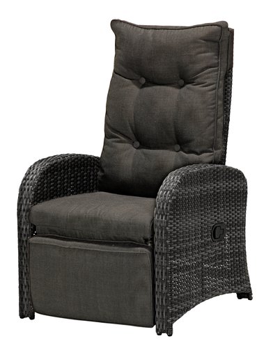 Recliner STORD alu/petan w/cushion grey | JYSK