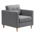 Fauteuil Falslev Tissu Gris Jysk