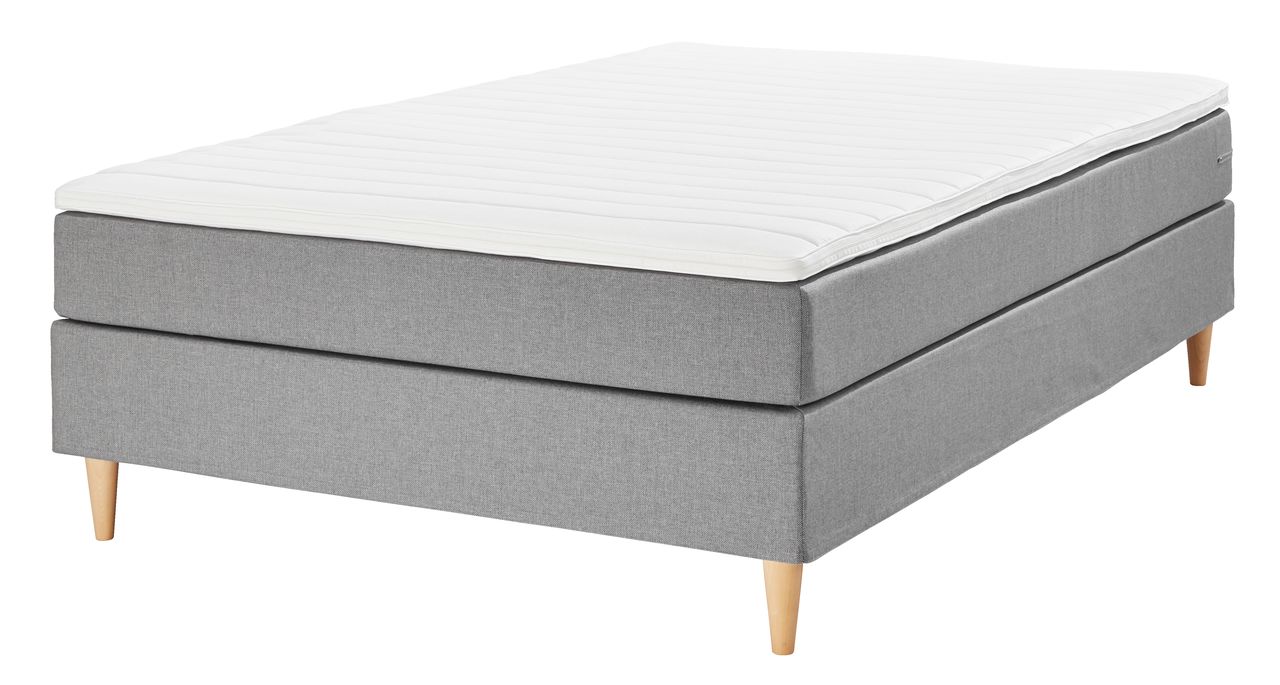 Letto boxspring 140x200 cm BASIC C10 Grigio-23