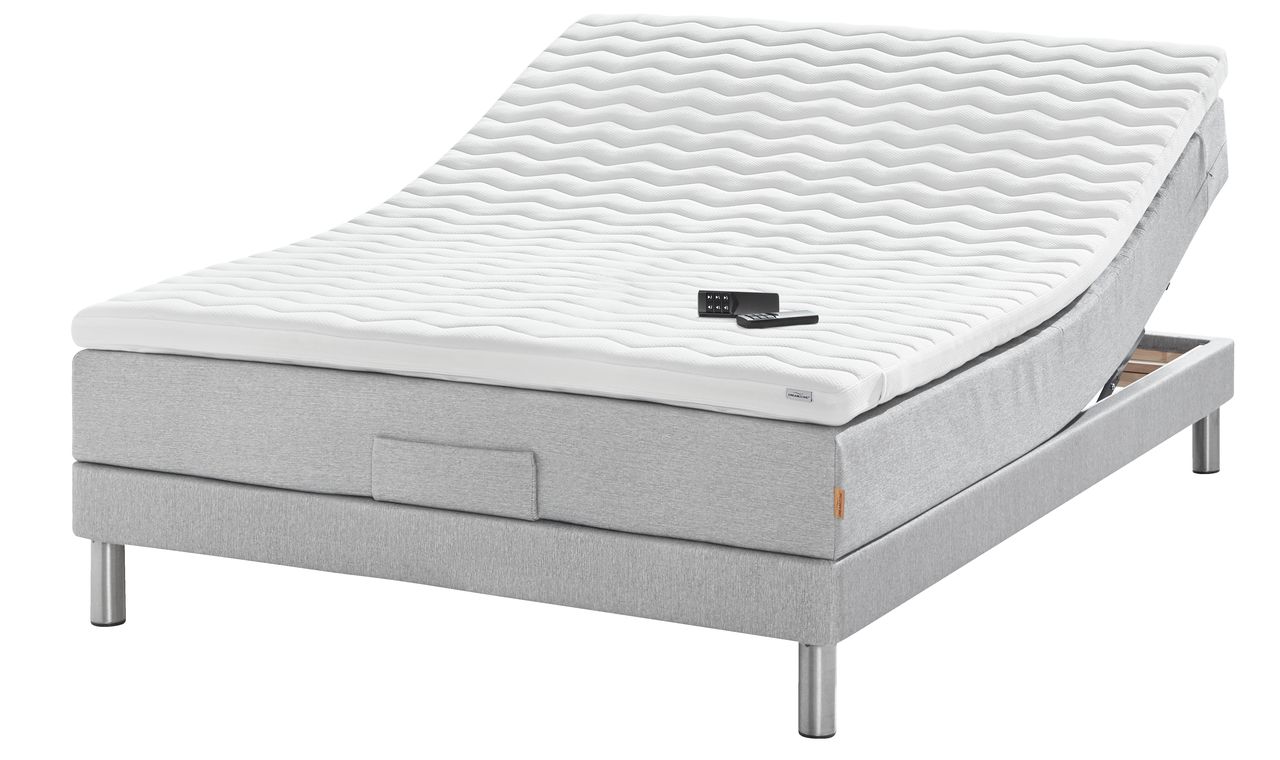 Weggegooid kassa sneeuwman Elektrisch bed 140x200 GOLD E40 traagschuim grijs-27 | JYSK