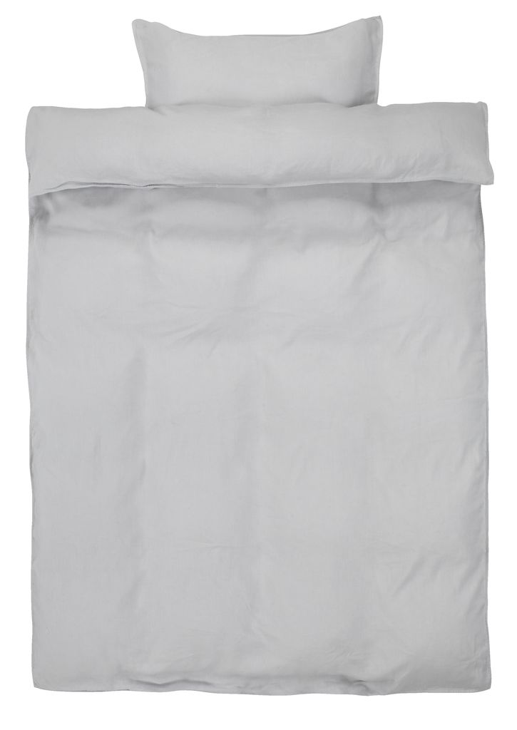 Grey linen duvet cover set