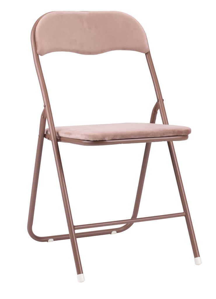 Folding chair VIG velvet rose JYSK