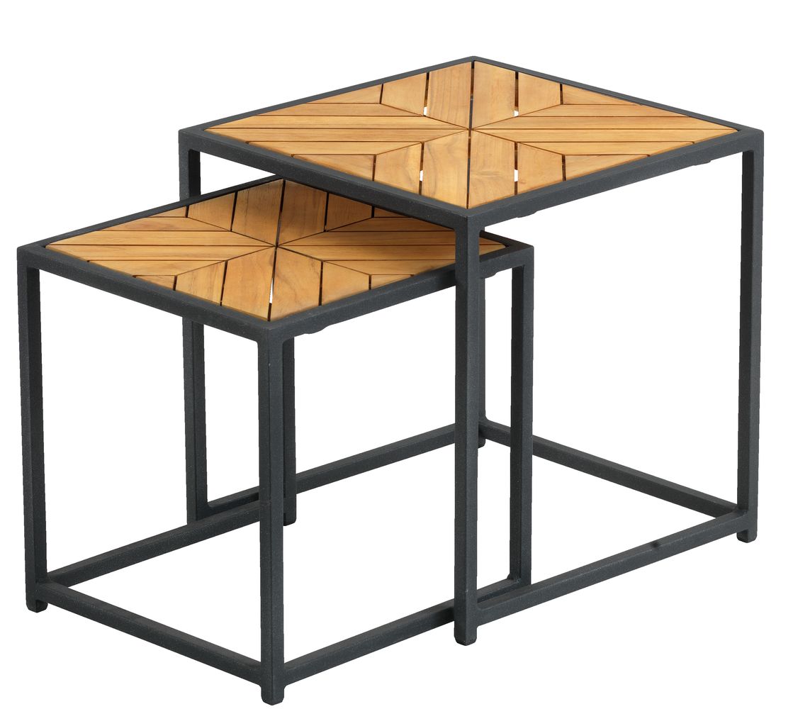 Nest of tables NAUR teak | JYSK