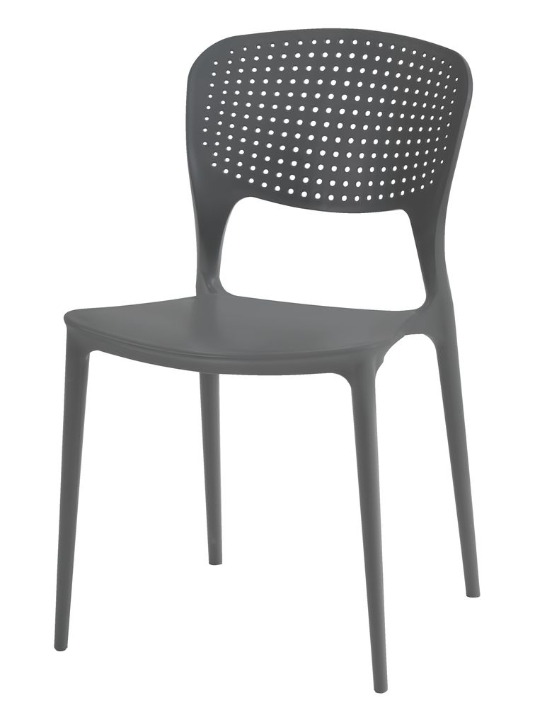 Stacking chair SEJLING grey JYSK