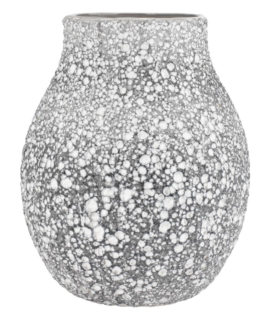 Vase MATHIAS Ø21xH25cm gris JYSK