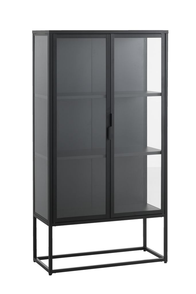 Display cabinet  VIRUM 2 door black JYSK 