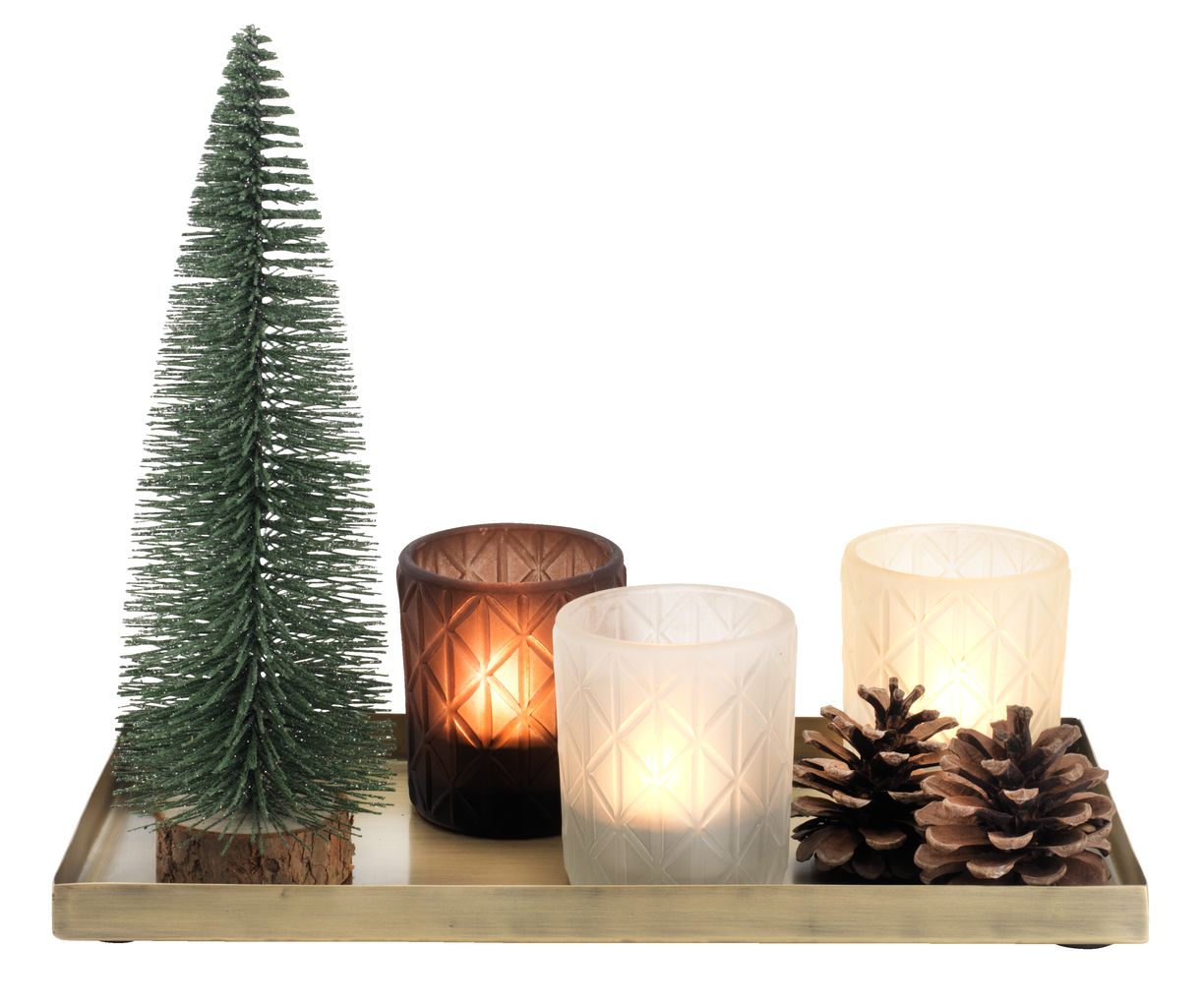 Tealight holder OTER w/decoration JYSK