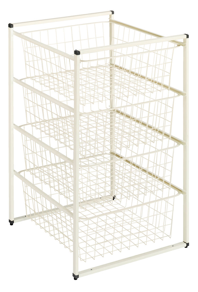 Wardrobe insert BARKHOLT 4 wire baskets JYSK