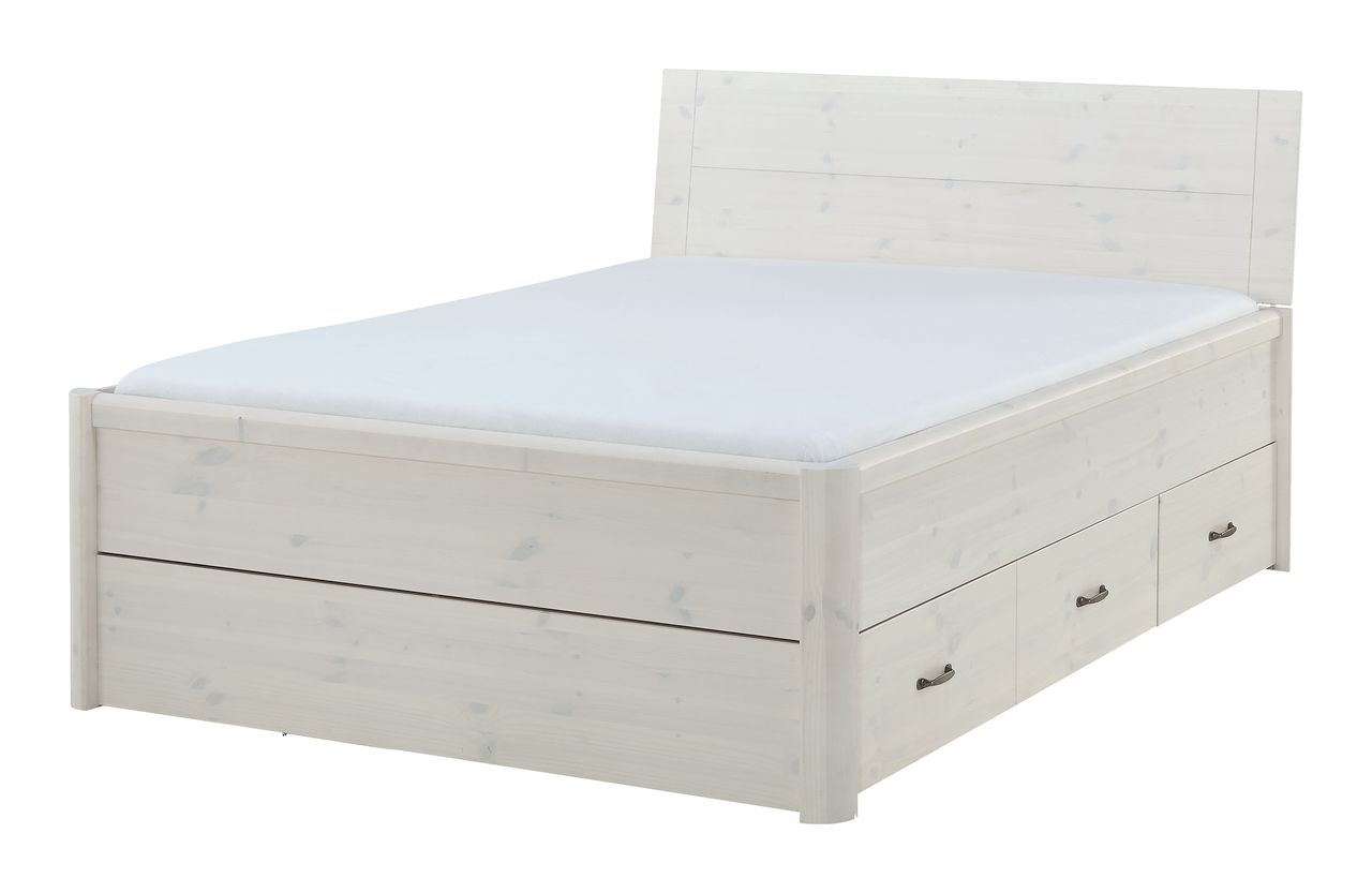Bettgestell LYNGBY 140x200 weiß | JYSK