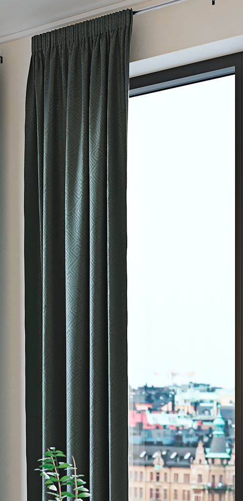 Zasłona LYGNE 1x140x300 żakard zielony