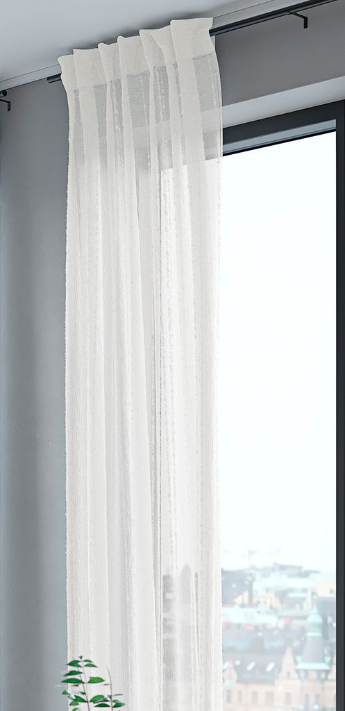 Zasłona SKORPA 1x140x300 paski biały