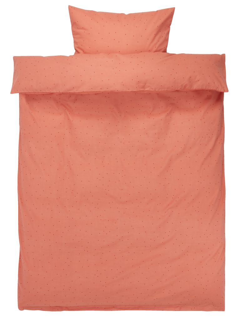 Duvet cover MARY SGL coral JYSK