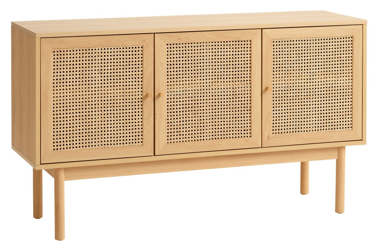 Sideboard HALMSTAD 3 doors oak JYSK