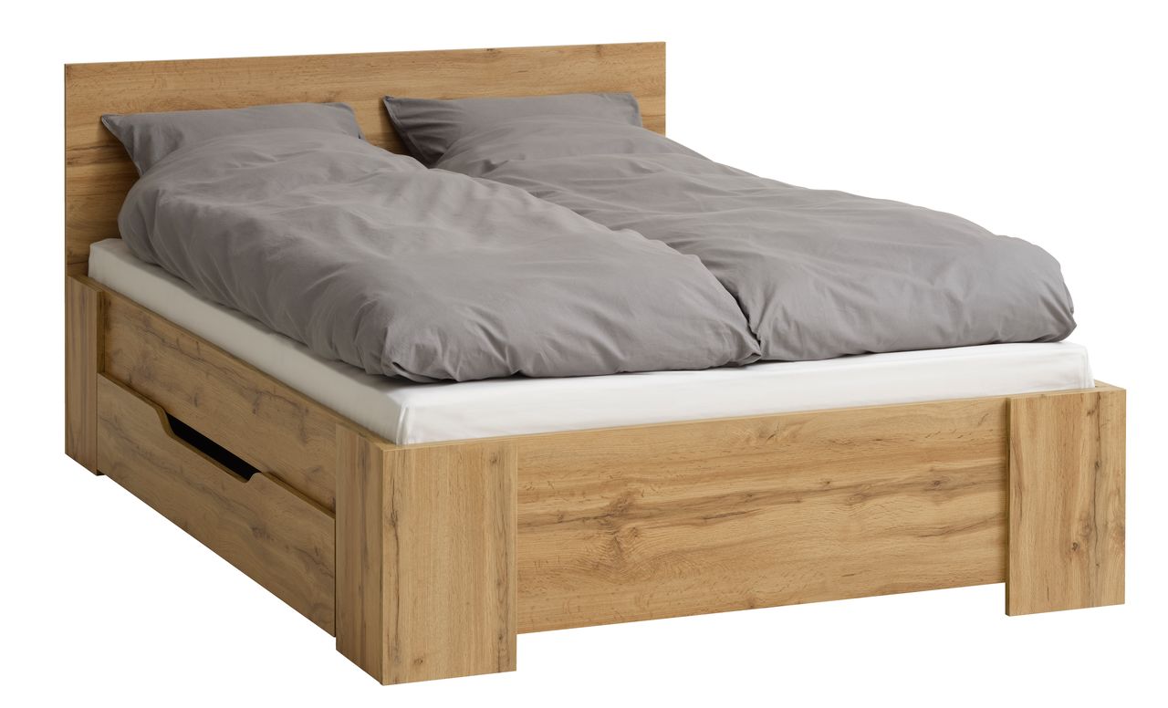 Bed frame HALD EUR 160x200 oak | JYSK