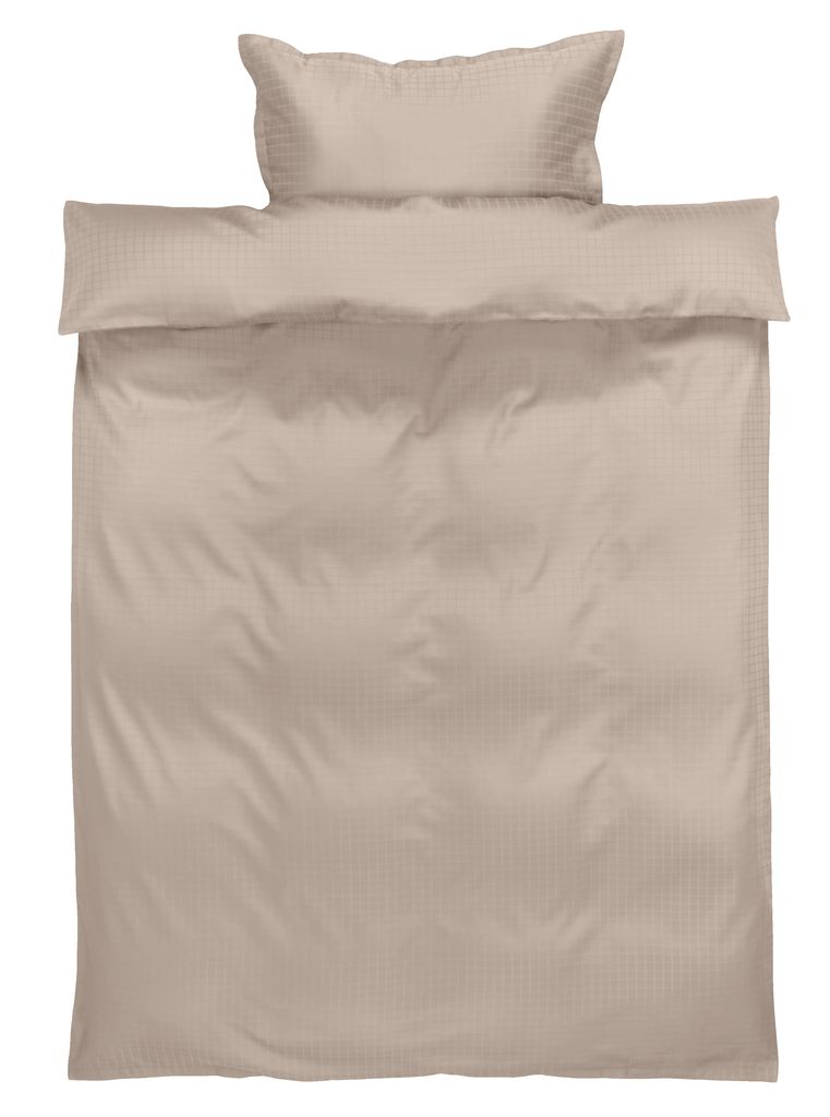 Duvet cover set sateen Single sand JYSK