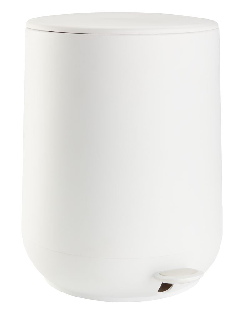 Poubelle à pédale OXIE 5L a/fermeture silencieuse blanc | JYSK