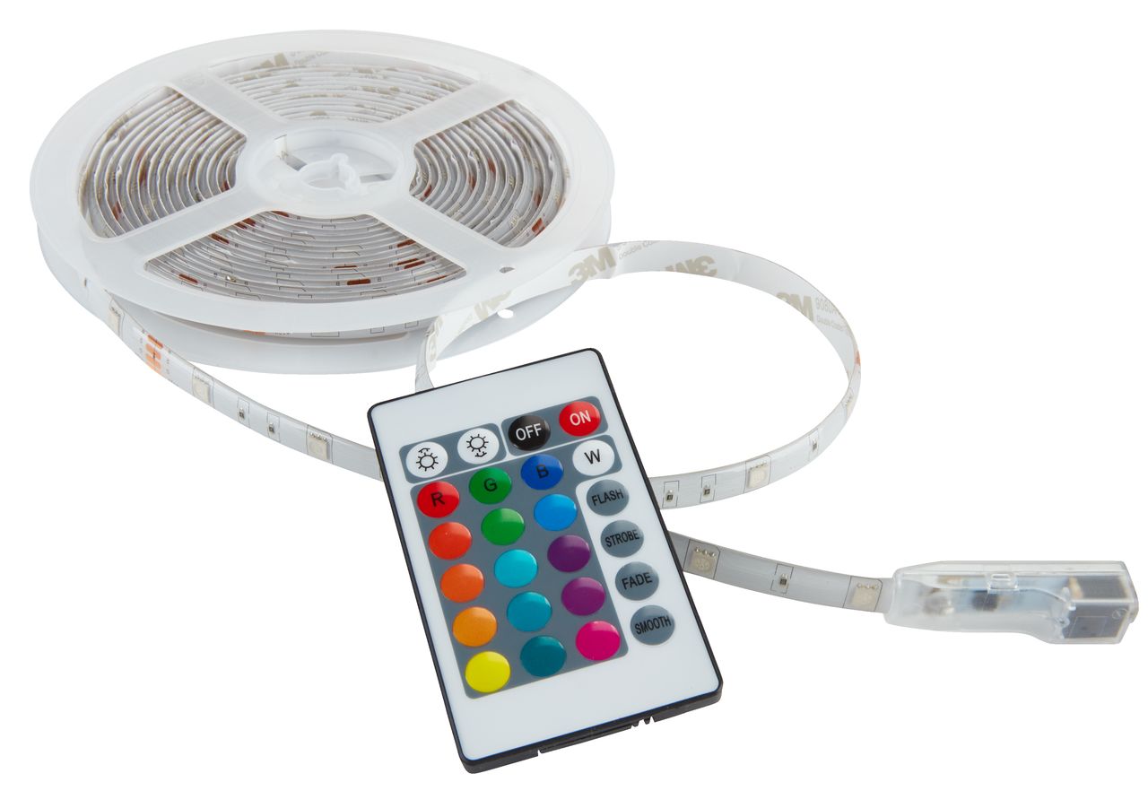 LED ljuslist PONTUS m/fjärrkontroll JYSK