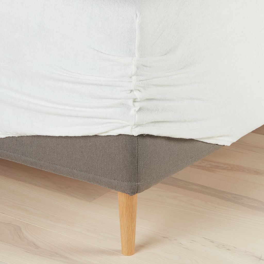 Hoeslaken badstof 180x200x35 naturel JYSK