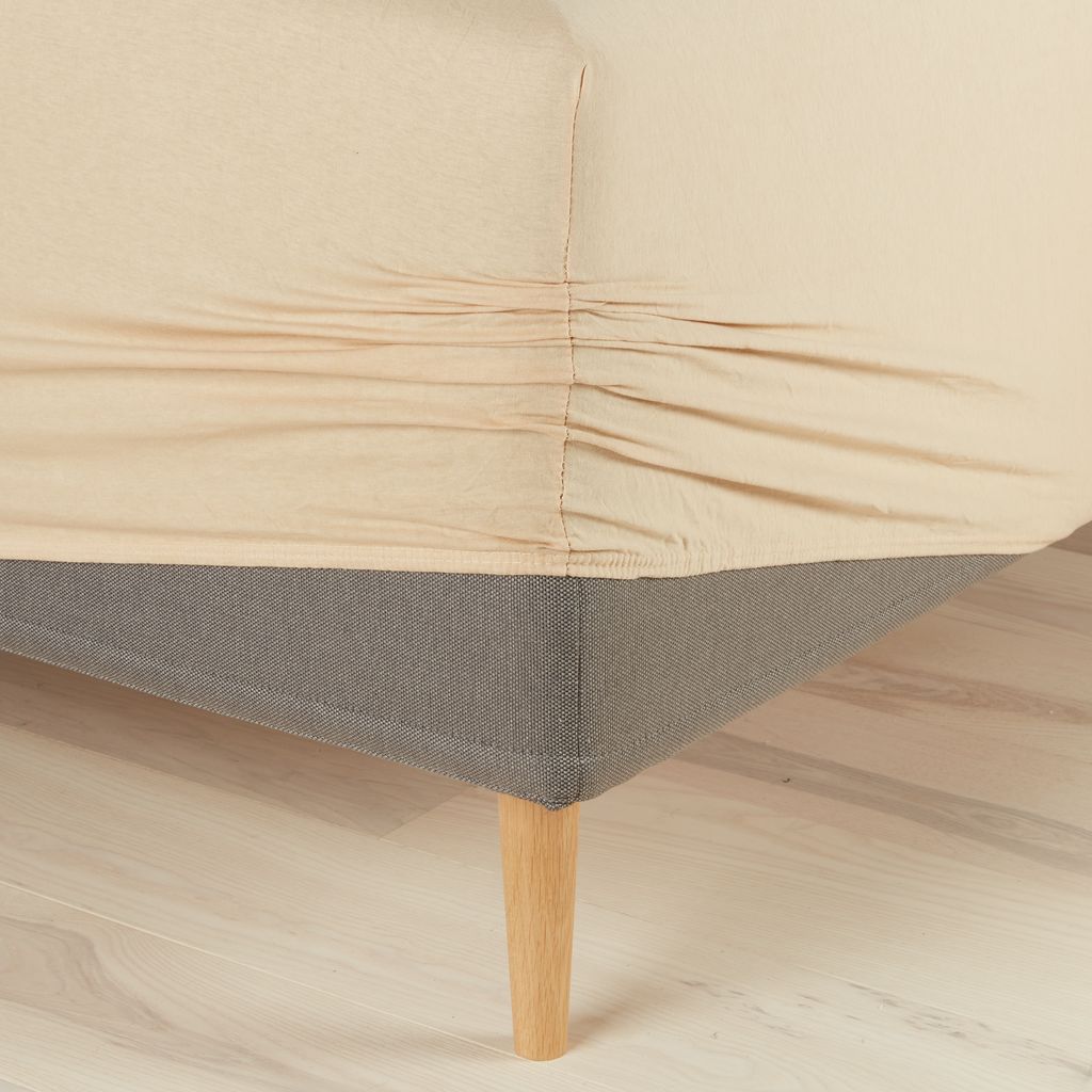 JerseySpannbettlaken 180x200x40cm sand JYSK