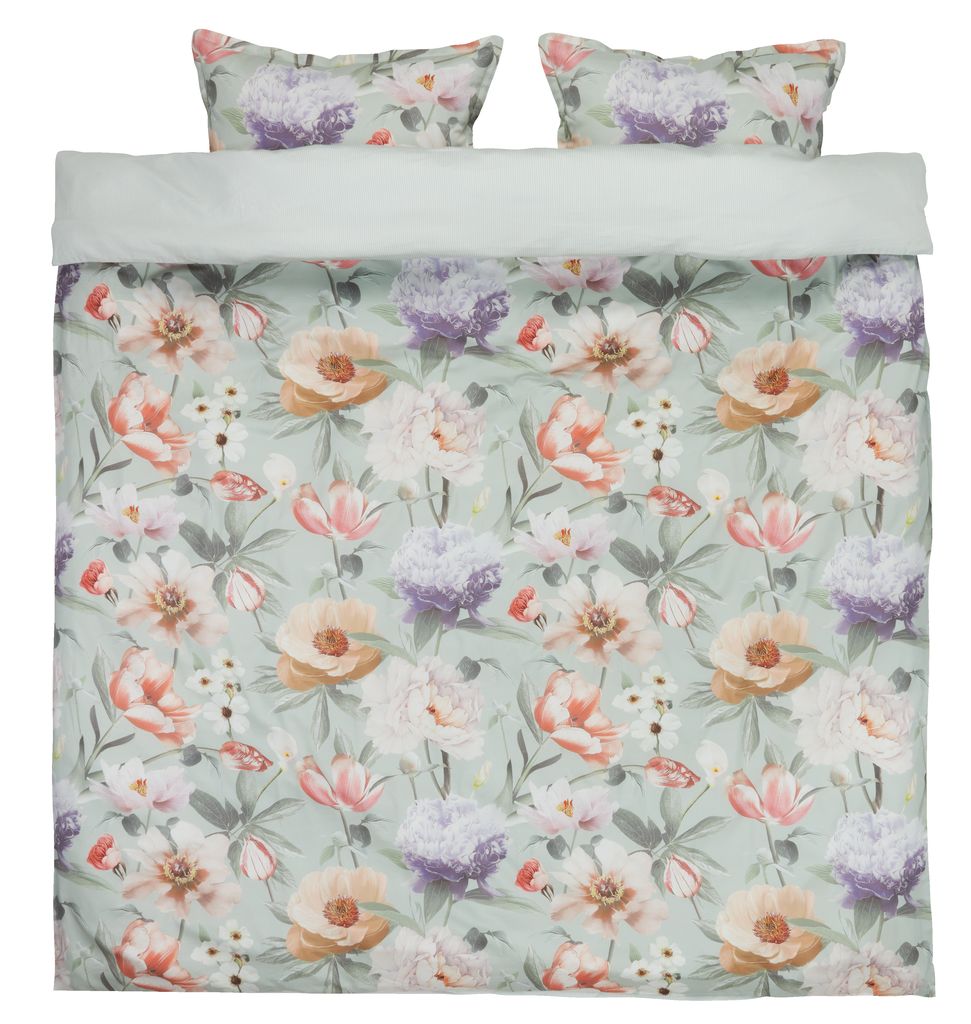 Sateen duvet cover set ERNA Double rose JYSK