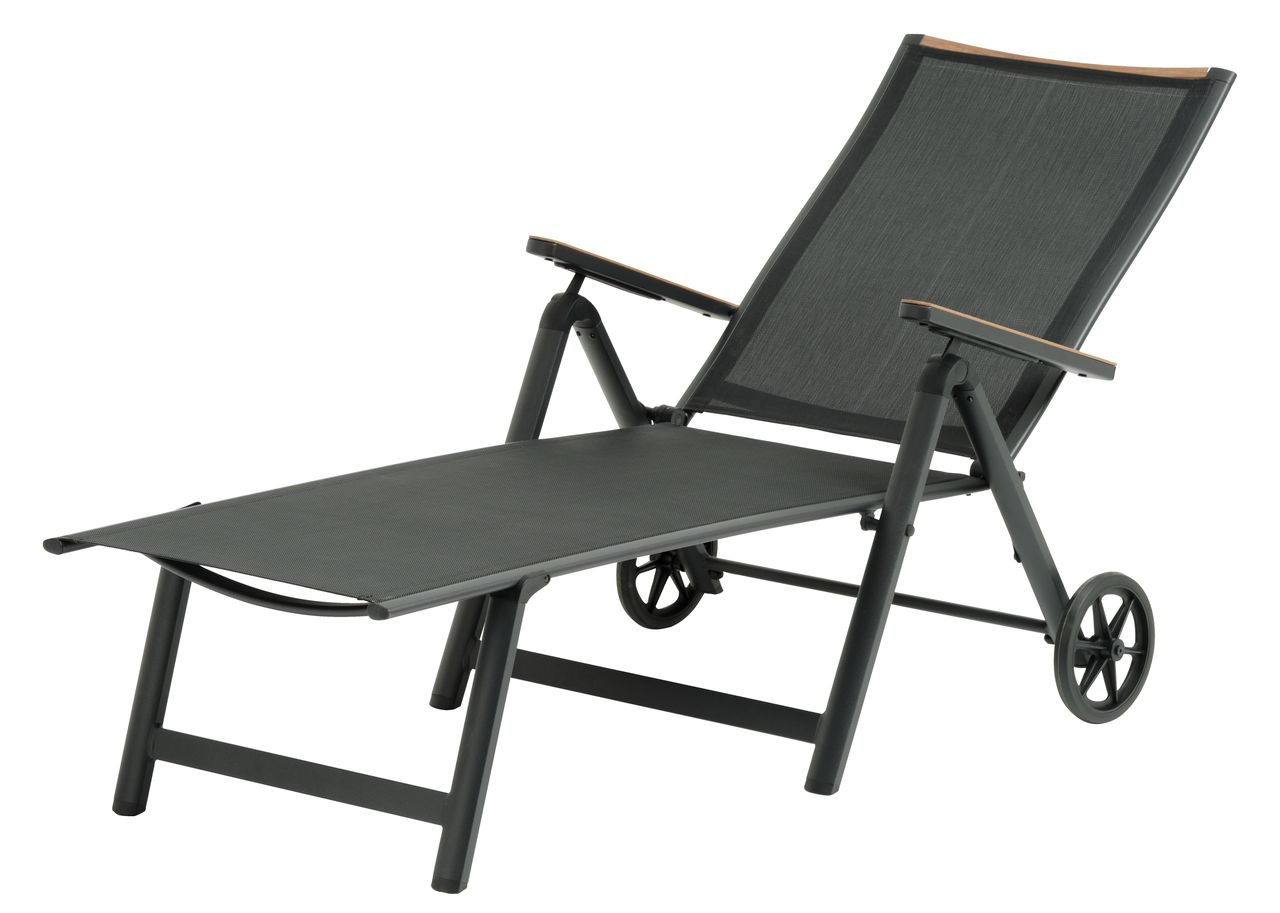 Sonnenliege BREDSTEN B79xL200 schwarz JYSK
