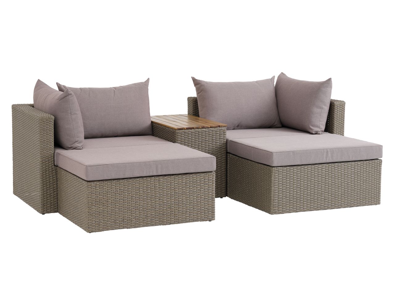 Modulares LoungeSet ABED 4 Personen natur JYSK