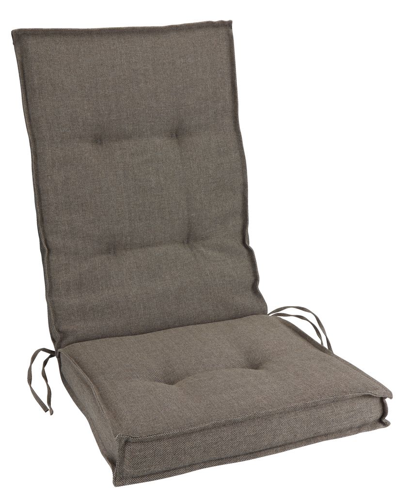 Garden cushion recliner chair REBSENGE dark sand JYSK