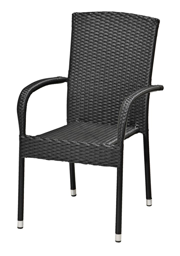 Stacking chair HALDBJERG black | JYSK