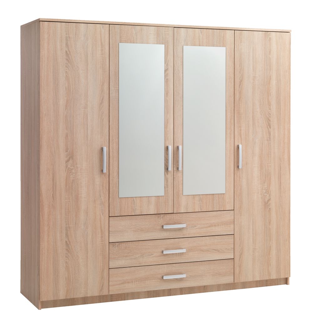  Wardrobe  VINDERUP 200x201 combi oak JYSK 