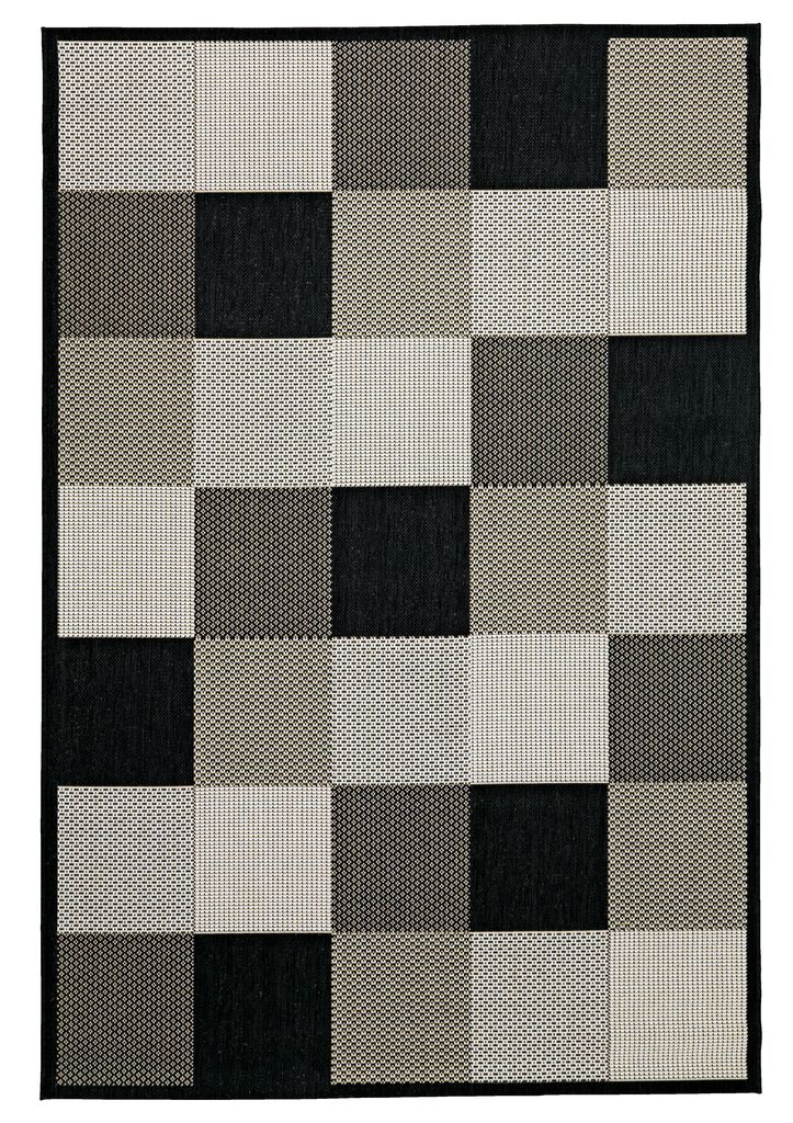 Teppe RIPS 130x193cm svart beige JYSK 