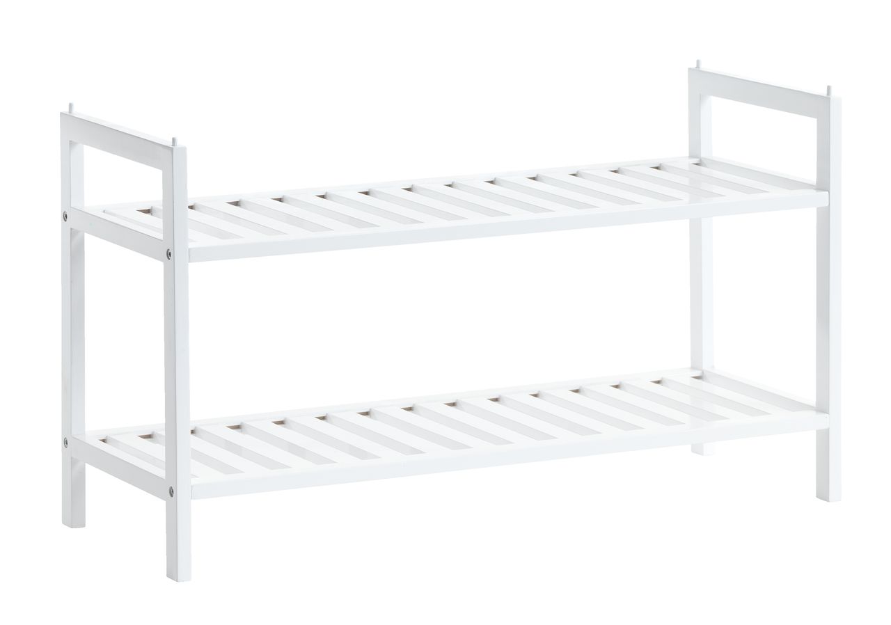 Shoe rack UGGERBY 2 shelves white JYSK