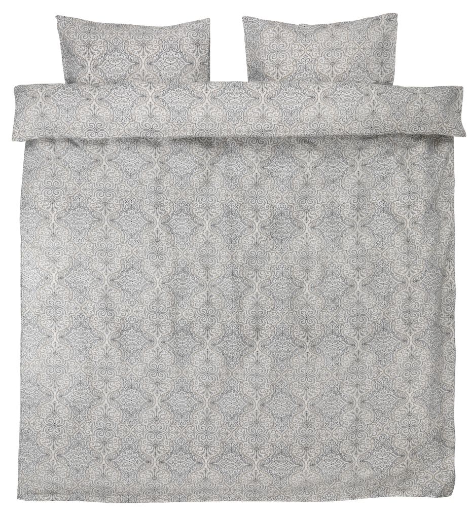 Duvet cover set AILA seersucker Double beige JYSK