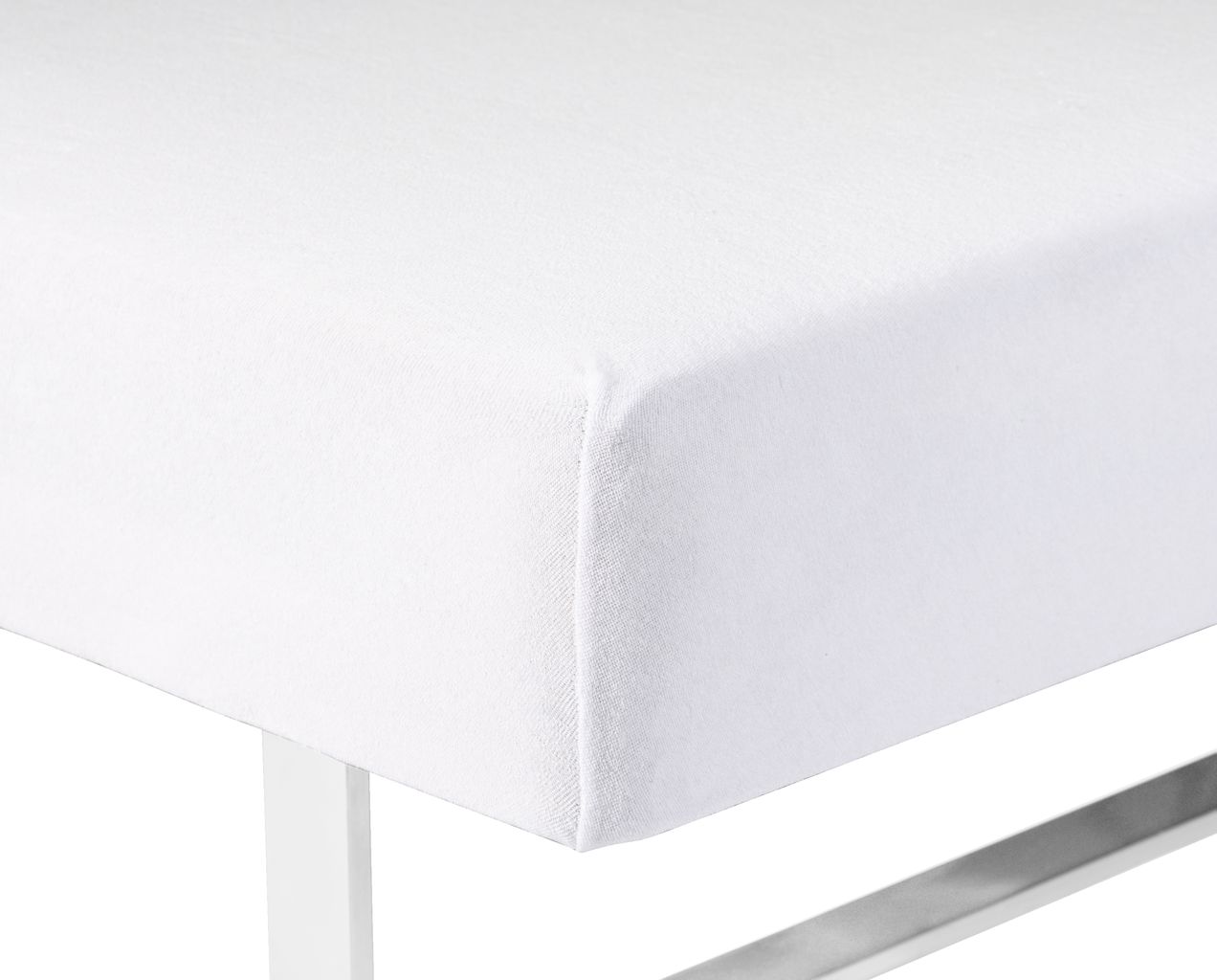 Hoeslaken badstof 120x200x40 wit JYSK