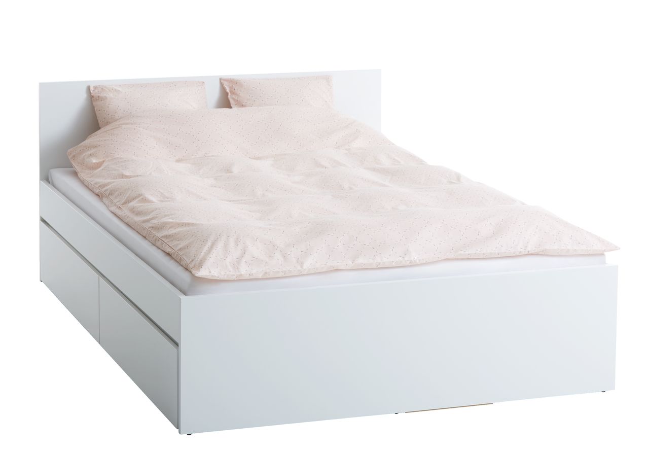 Bed frame LIMFJORDEN SKNG white