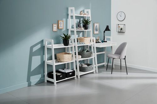 Bookcase HERNING 5 shelves white