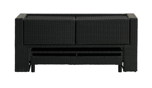 Комплект меблів для відпочинка TANE 4м 3в1 чорний
