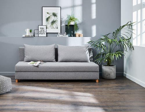 Sofa bed NORSMINDE light grey
