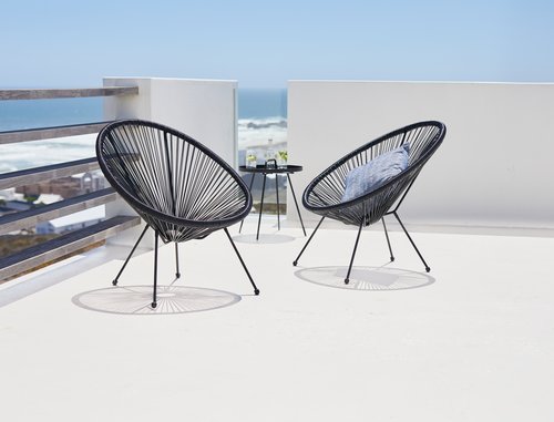 Lounge chair UBBERUP black