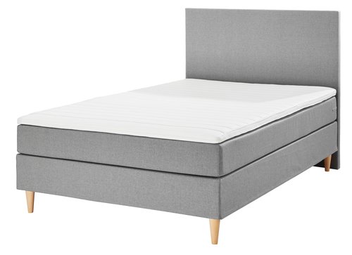 Континентальне ліжко 140x200 BASIC C10 Сірий-23