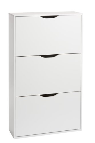 Shoe cabinet IDSKOV 3 compartments white