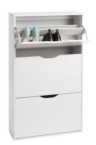 Shoe cabinet IDSKOV 3 compartments white