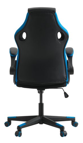 Gamer szék VOJENS fekete/kék textilbőr/poliészter háló