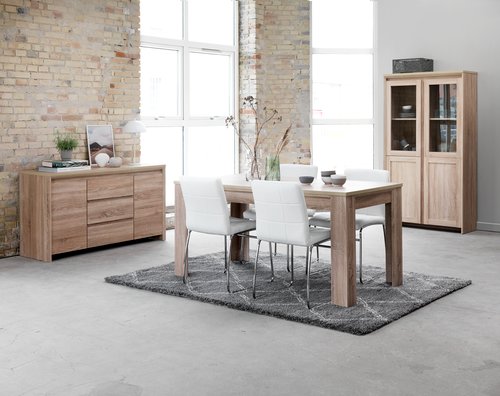 HASLUND D160 hrast + 4 HAMMEL bijela