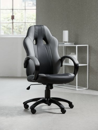 Herní židle AGGESTRUP šedá/černá
