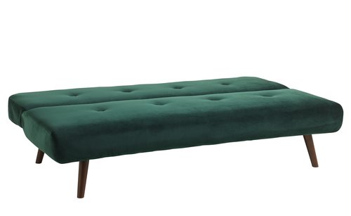 Καναπές-κρεβάτι JUVRE βελούδο σκούρο πράσινο