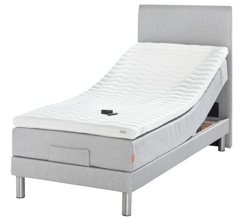 Elektrisch bed 90x210 GOLD E40 latex grijs-27
