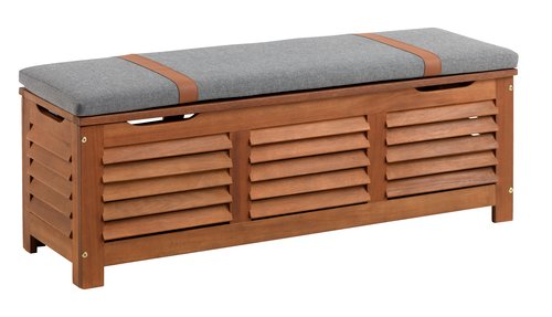 Opbergbox KARLBY B128xH43xD42 hardhout JYSK