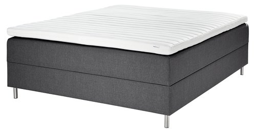 Boxspring 180x200 GOLD C25 opbergruimte grijs-28