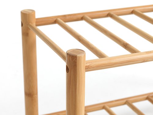 shoe rack vandsted 2 shelves bamboo jysk